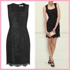 L.K. BENNETT | Belitta Black Lace Sheath Dress
